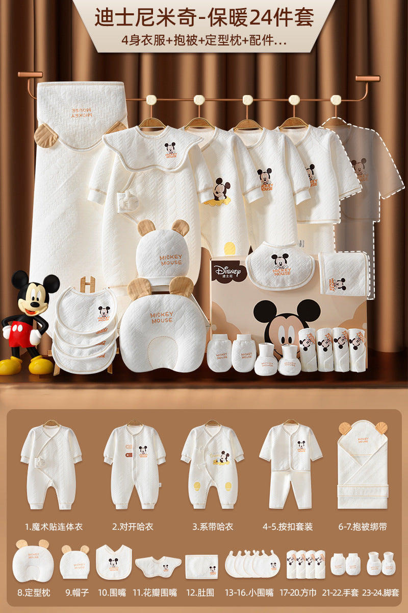 Disney Baby Clothes Gift Box Set Baby Spring And Summer Supplies Newborn Full Moon High-end Meeting Gifts