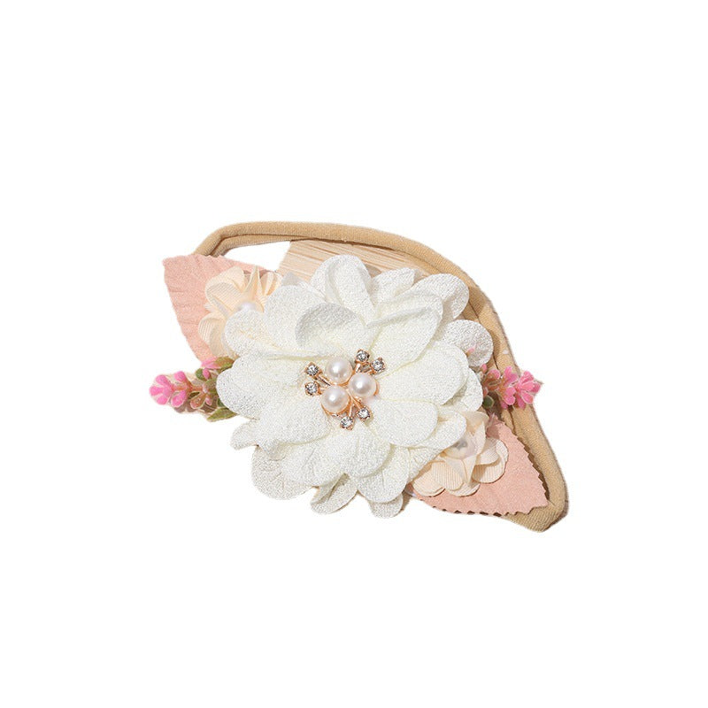 Pastoral Nylon Flower Baby Hair Band Small Fresh Photo Hair Accessories