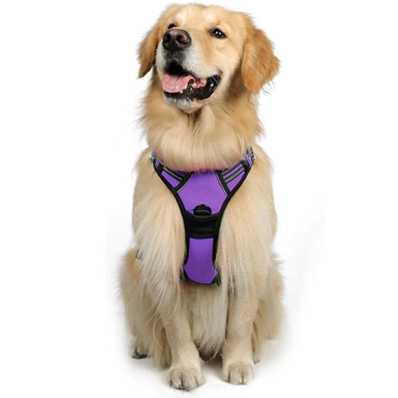 Dog Traction Rope Size Medium-sized Dog Chest Strap Anti-break Burst Dog Rope Reflective Vest Type Manufacturer Pet Rope