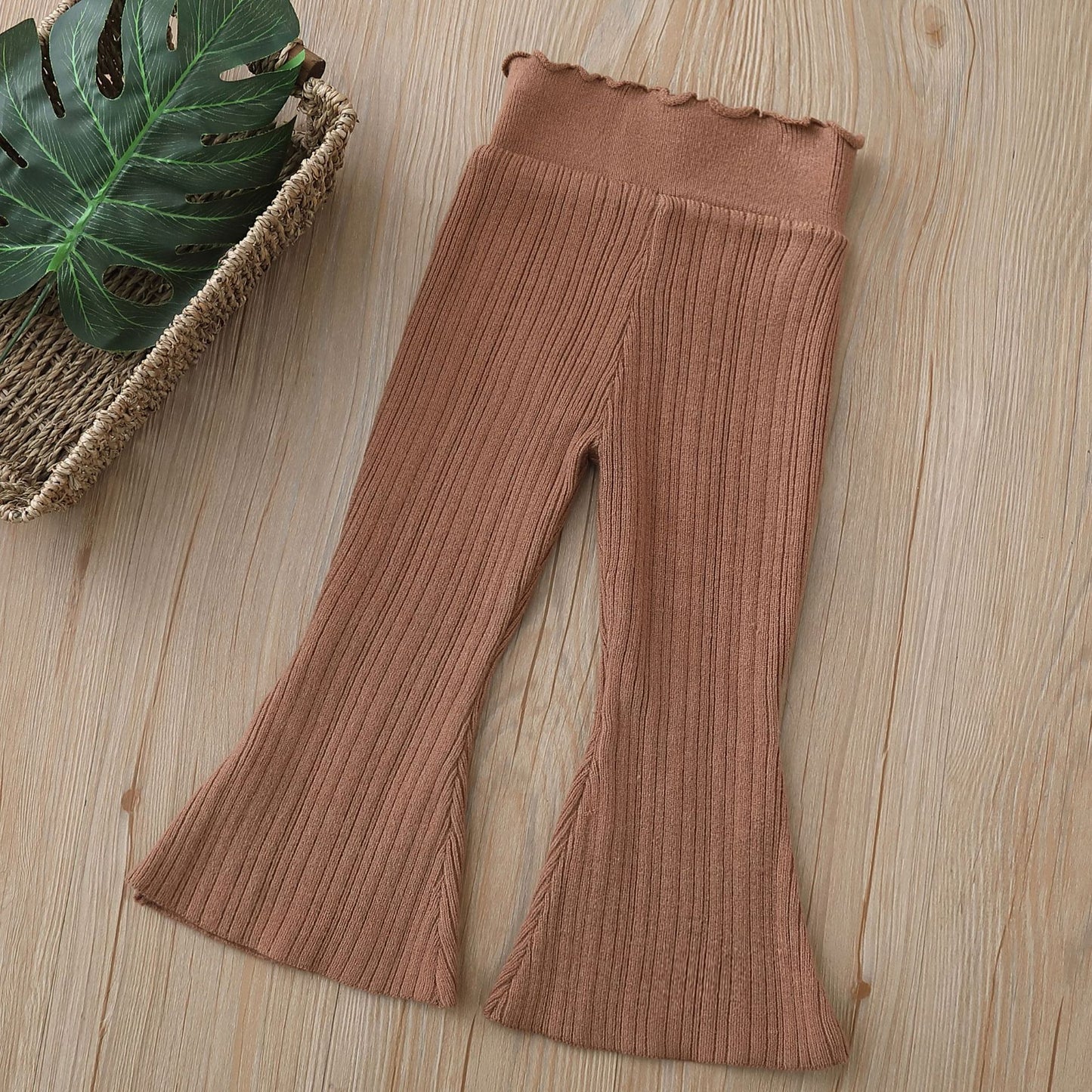 Knitted Wide Leg Pants Wool Pants Casual Trousers