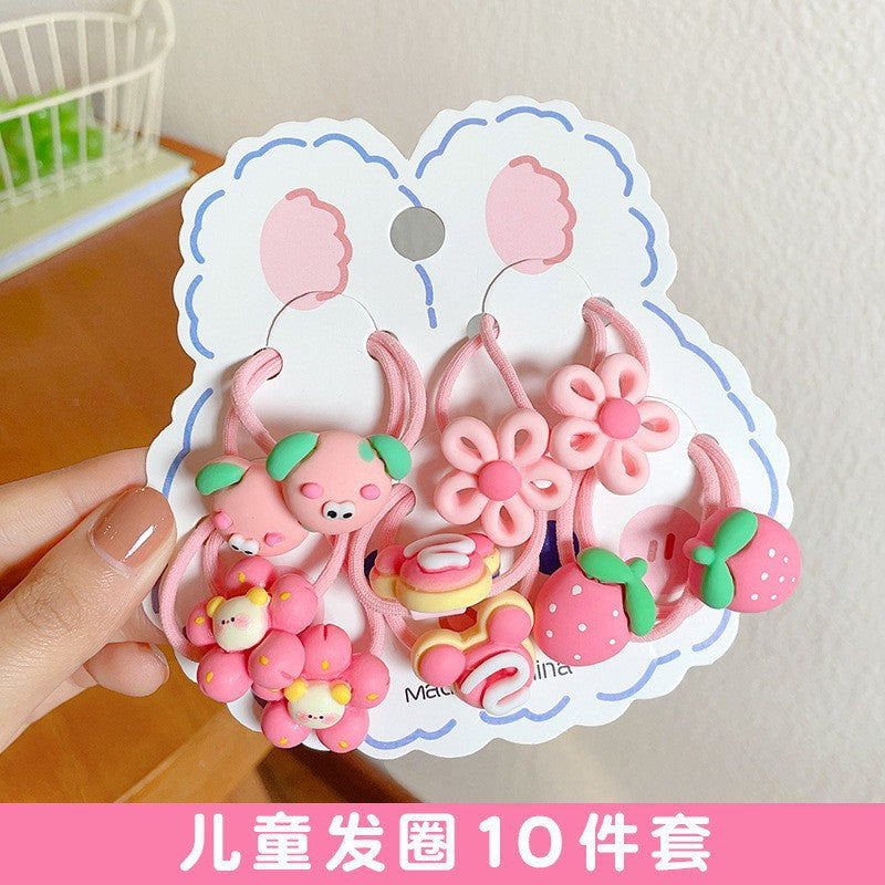 Hairpin Cute Baby Broken Hair BB Clip Strawberry Bear Hairpin Little