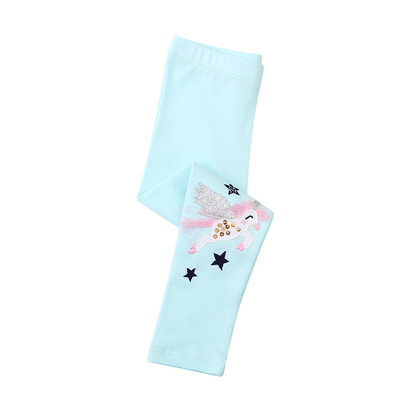 Children's Leggings Girls' Leggings Slim-fit Girls' Thin Outerwear Children's Pants