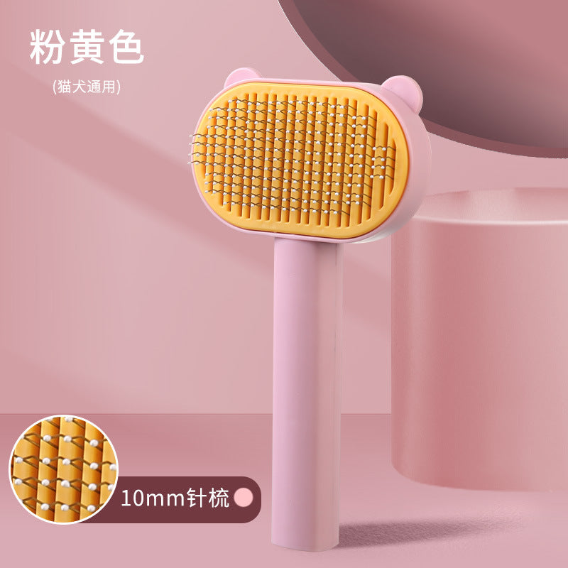 Pet Comb Long Hair Removal Comb Pet Hair Removal Comb Cats And Dog comb Floating Hair Beauty Self-cleaning Needle Comb Cat Supplies