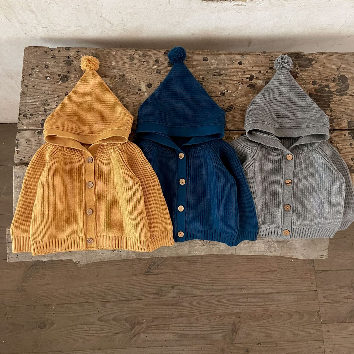 Sweater Boy Pure Cotton Hooded Jacket Autumn And Winter Pure Cotton Sweater Cardigan