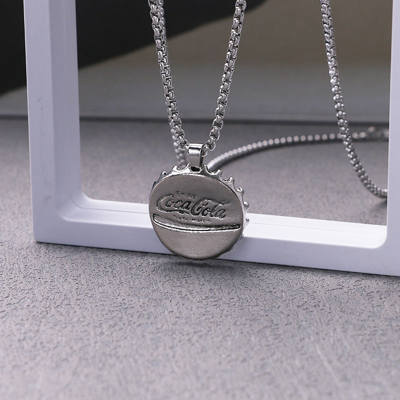 Steel Hip-hop Necklace Children's Fashion Hip-hop Catwalk Necklace Chain Stainless Steel Accessories