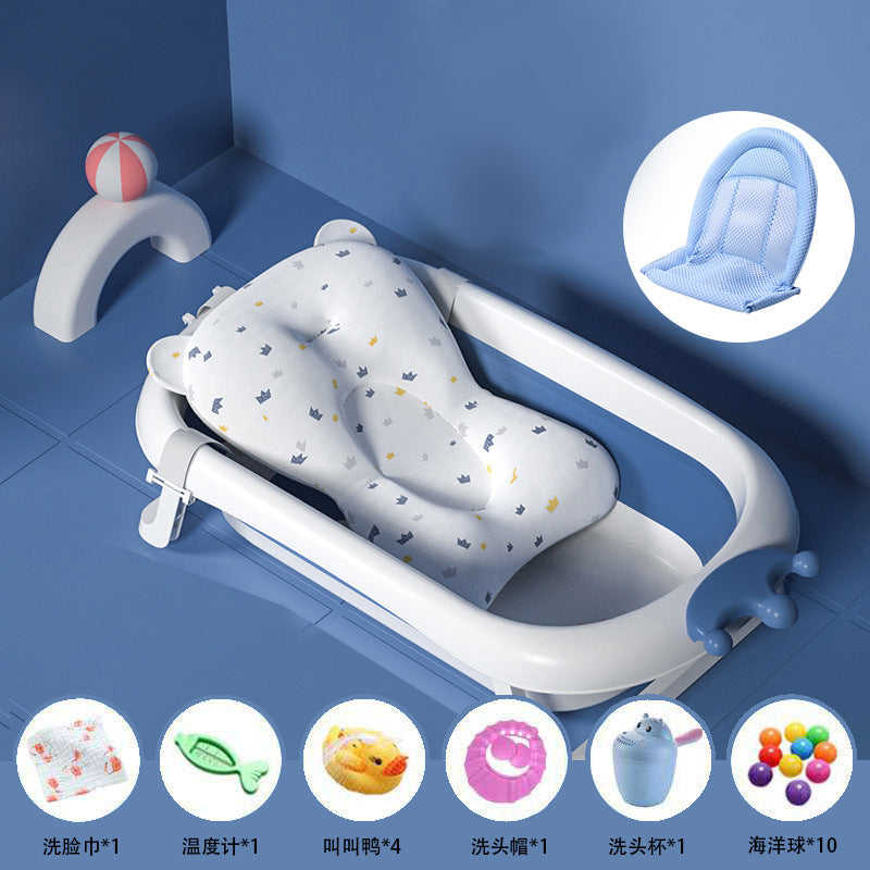 Baby Bath Tub Baby Folding Tub Newborn Children Sitting And Lying Household Large Bath Tub Children's Products