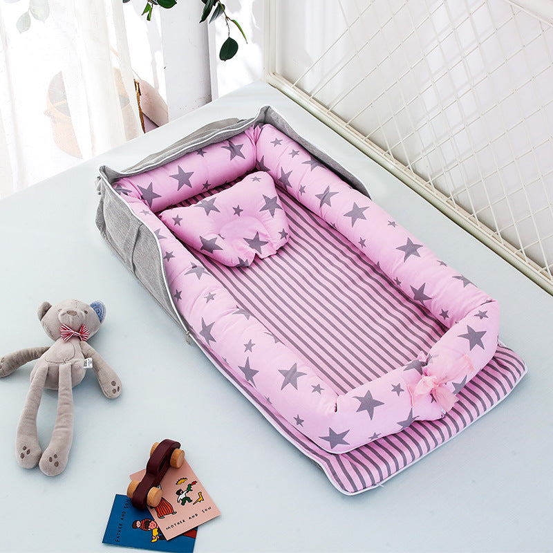 Portable baby nest bed baby cot