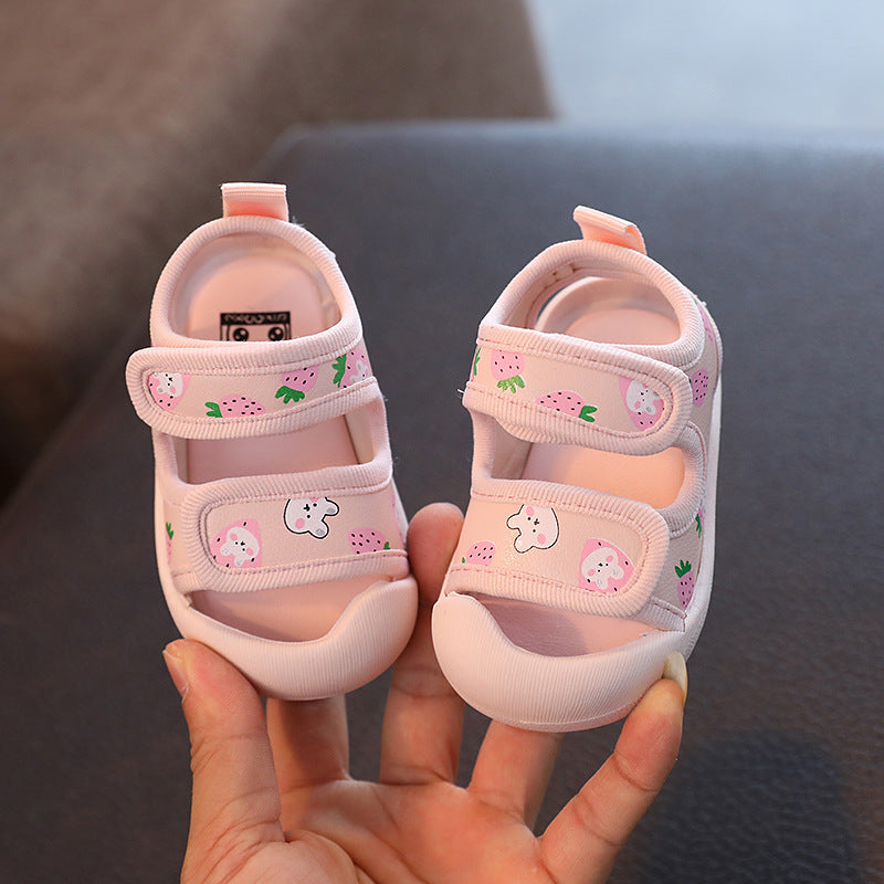 Baby Girl Sandals Princess Shoes Cartoon Toe Baby Shoes Soft Sole Toddler Shoes