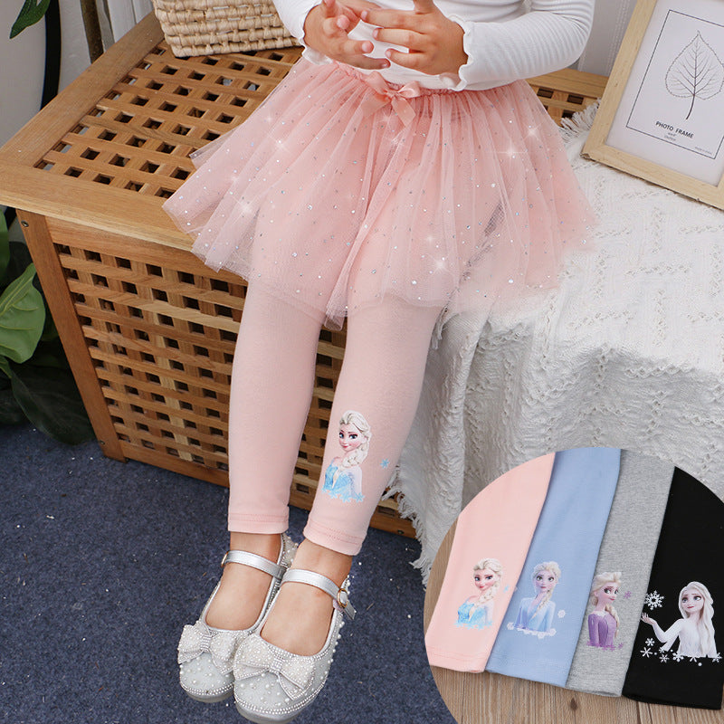 Skirt Pants Leggings Princess Cotton