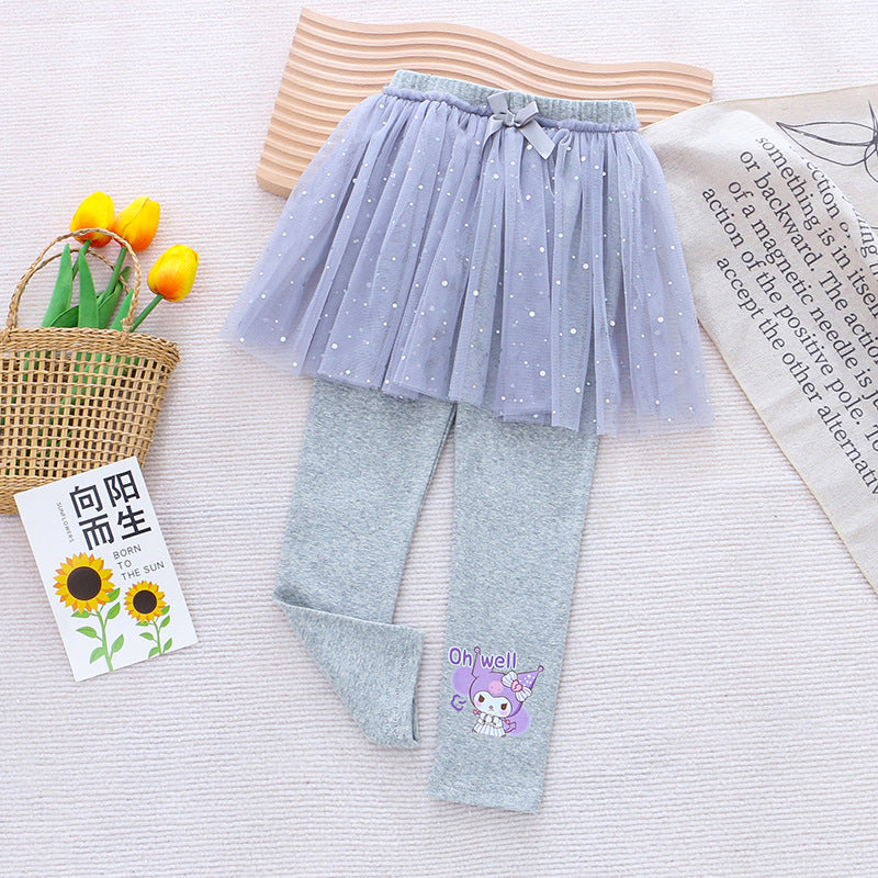 Skirt Pants Leggings Princess Cotton