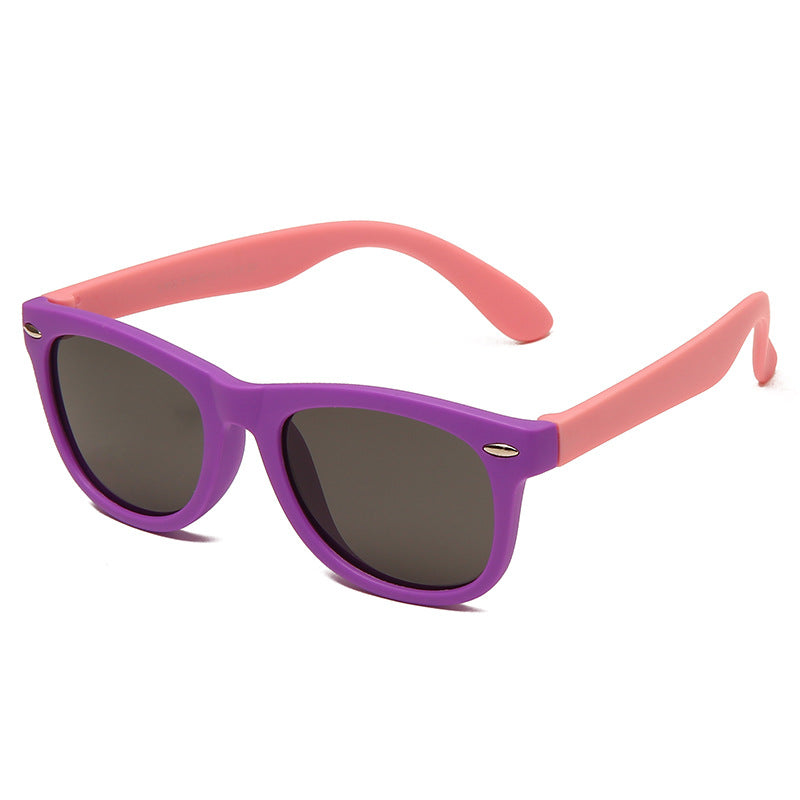 Silicone UV Sunglasses Polarized Children Sunglasses Baby Glasses