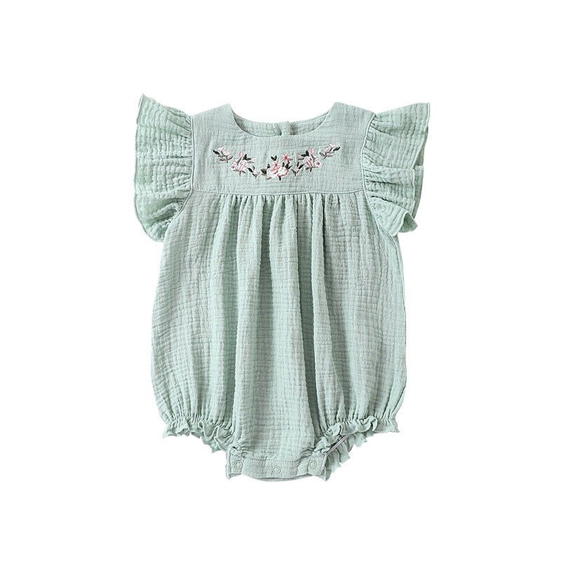 Baby Summer Dress Embroidered Sweet Fart-covered Baby Girl