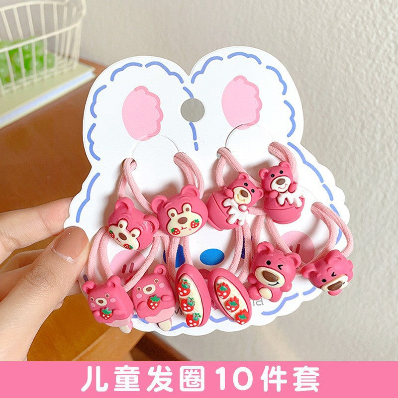 Hairpin Cute Baby Broken Hair BB Clip Strawberry Bear Hairpin Little