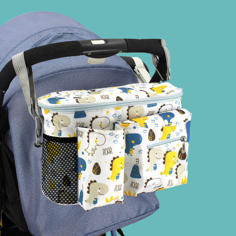 Baby Stroller Organizer Newborn Trolley Storage Bag Adjustable Multifunction Travel Diaper Large Capacity Pram Bag Bottle Holder