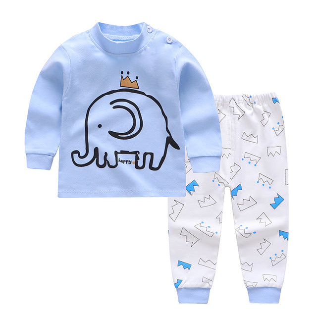 Autumn And Winter Pajamas, Baby Autumn Clothes, Long Trousers, Girls' Home Clothes, Long Sleeves