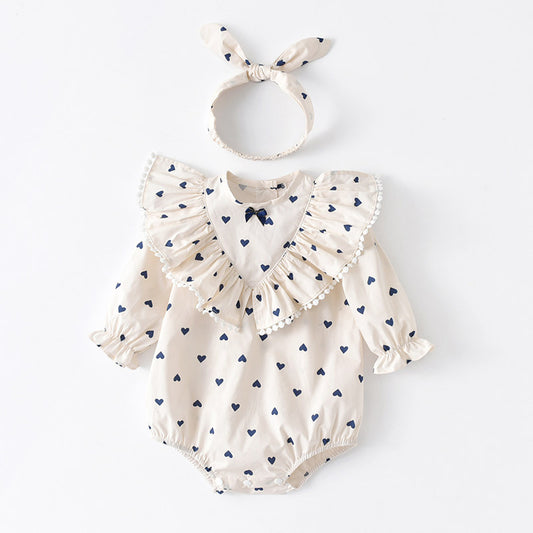 Long-sleeved Baby One-piece Cotton Crawling Suit