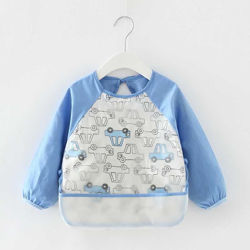 Fashion Girl's Baby Gown Eating Bibchildren's Cotton Waterproof Apron