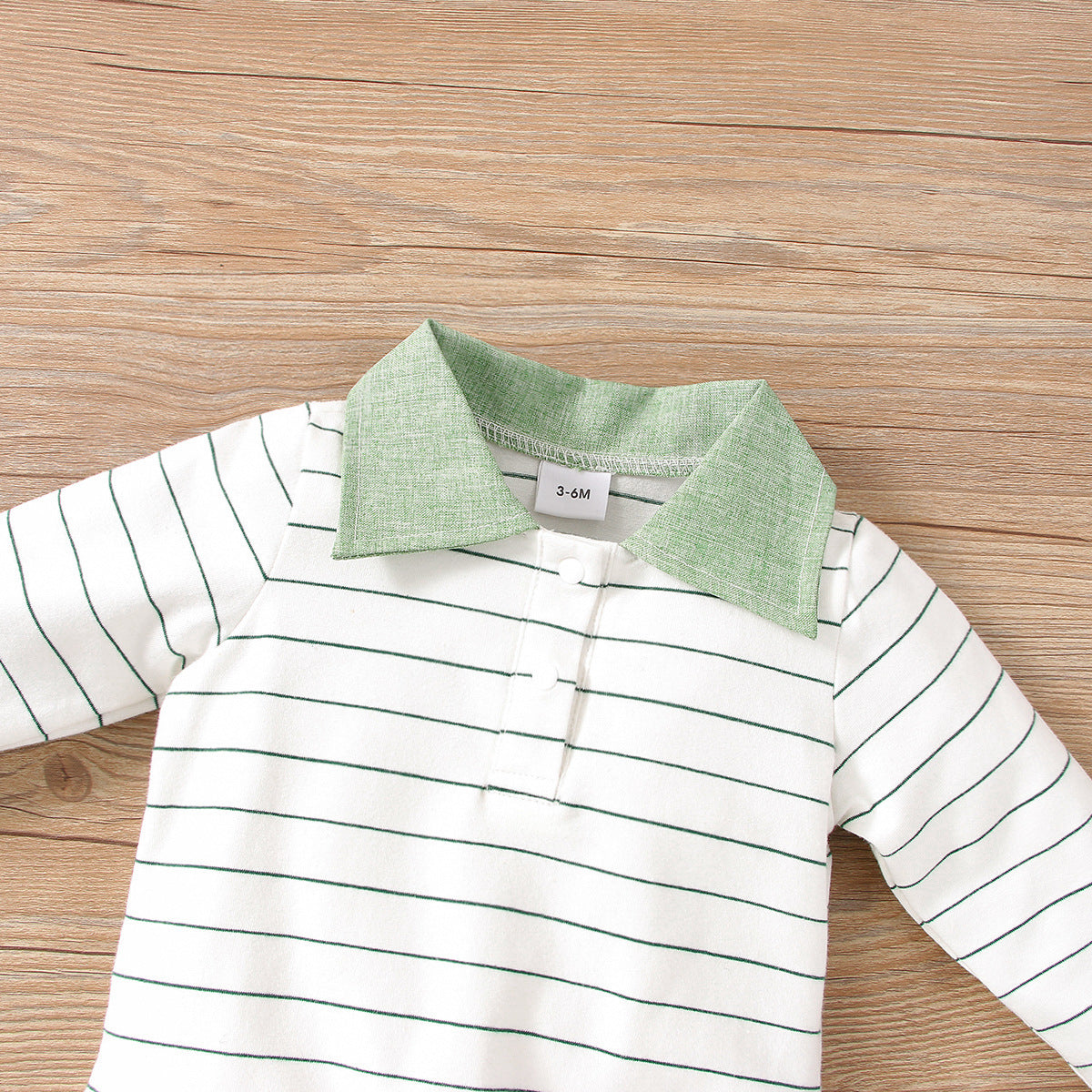 No Hooded Blouse And Pants Green Cotton Pullover Suit