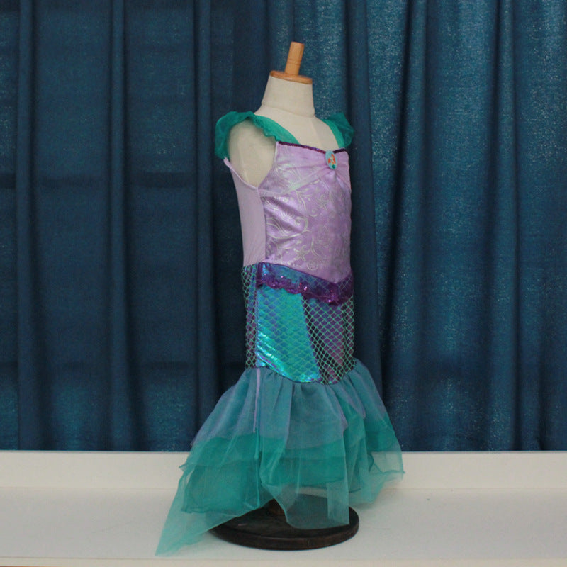 Princess Dress Mermaid Dress Sea Birthday Prom Performance Dress Performance Costume