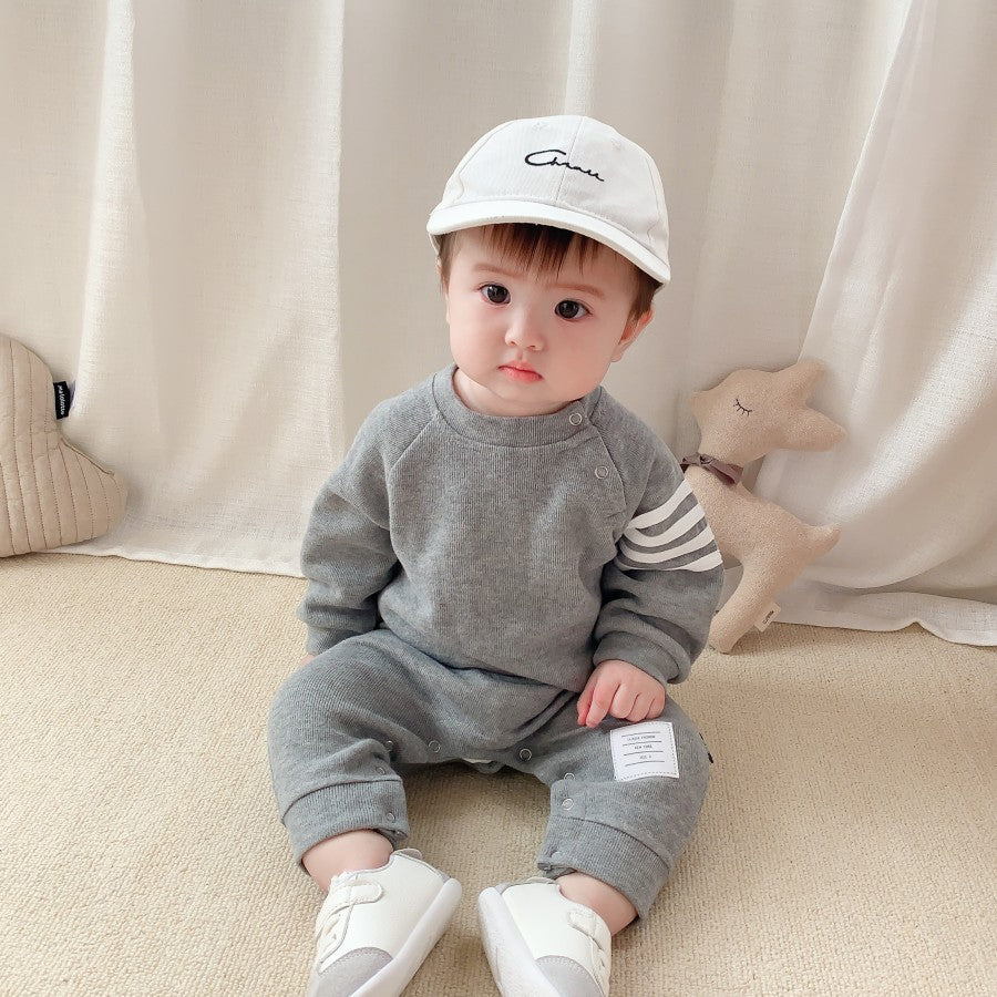 Baby Jumpsuit For Boys And Babies Hakai Trendy Baby Children's Clothing Girls' Climbing Clothing Western Style Children's Spring And Autumn Jumpsuit