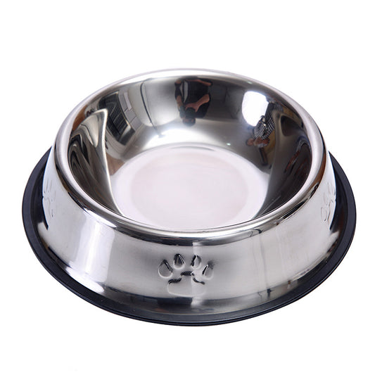 Stainless Steel Dog Bowls, Dog Feeding Bowls, Dog Plate Bowls with Rubber Base, small ,Medium and Large Pet Feeder Bowls and Water Bowls