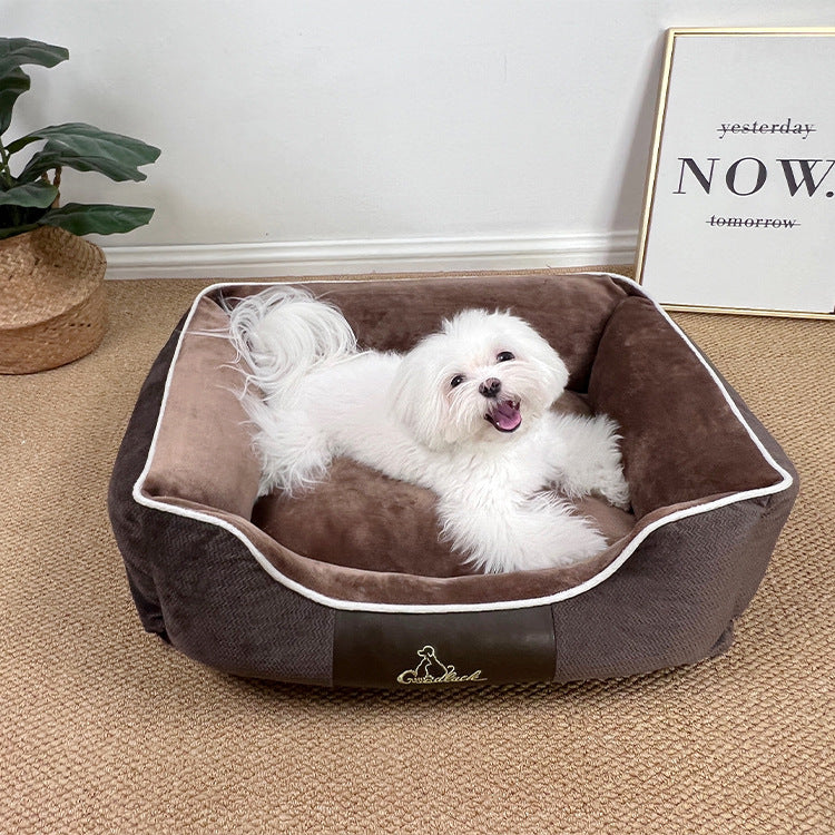 pet small bed Fully Removable And Washable Teddy Golden Retriever Bomei Small Dogs and cat bed Four Seasons Warm Pet Kennel Dog Mat