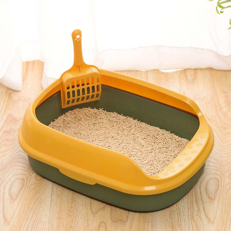 Cat Litter Box Home Small Cat Litter Box Semi-closed Cat Litter Tray Pet Cat Toilet Pet Supplies