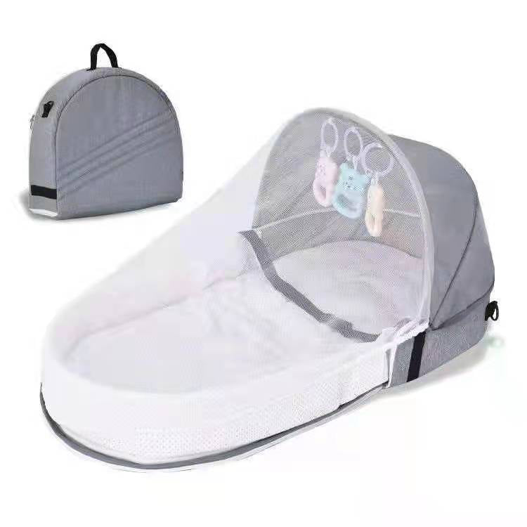 2022 Crib Newborn Baby Bionic Isolation Bed Anti-mosquito Folding Bed Convenient Outdoor Travel Bed