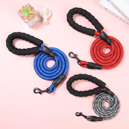 Pet Leash Explosion-proof Dog Leash Reflective Round Rope Dog Leash Leash Handless Leash Leash Cross-border Exclusive dog belt