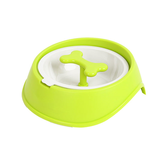 Dog Bowl Bone Rotating Anti-choking Pet Slow Food Bowl Anti-obesity Small Dog Bowl