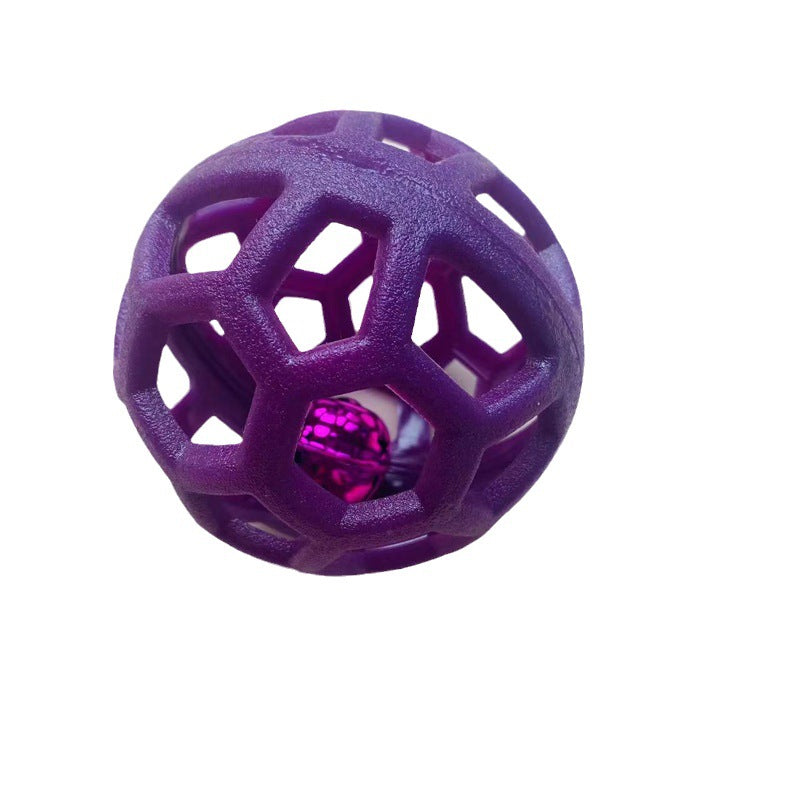 Puppy Pet Toy Hollow Ball TPR Plastic Rubber Ball Christmas Bell Pet Dog Training Toy Ball