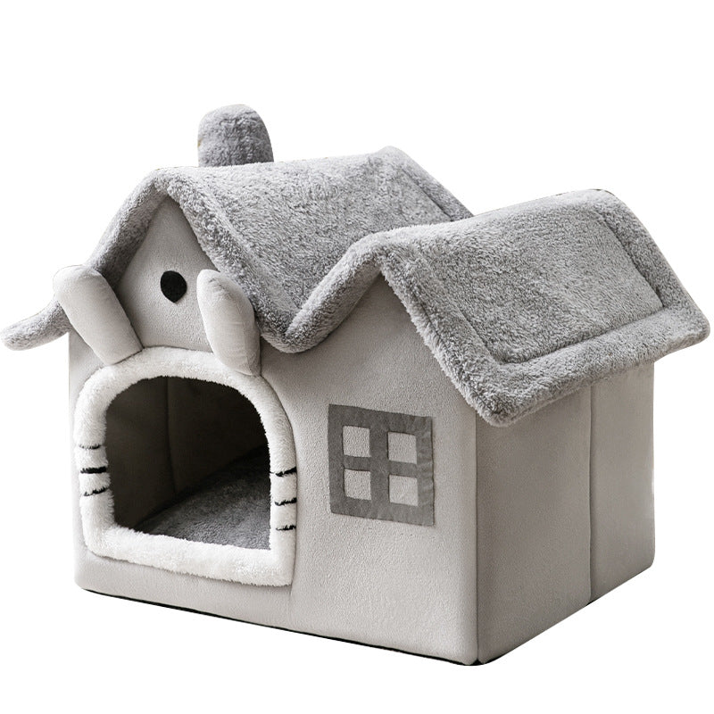 Double Top Removable And Washable Dog House Four Seasons Universal Cat Nest Autumn And Winter Tent Dog Bed Pet Nest Cat House Dog House Dog House Dog Nest