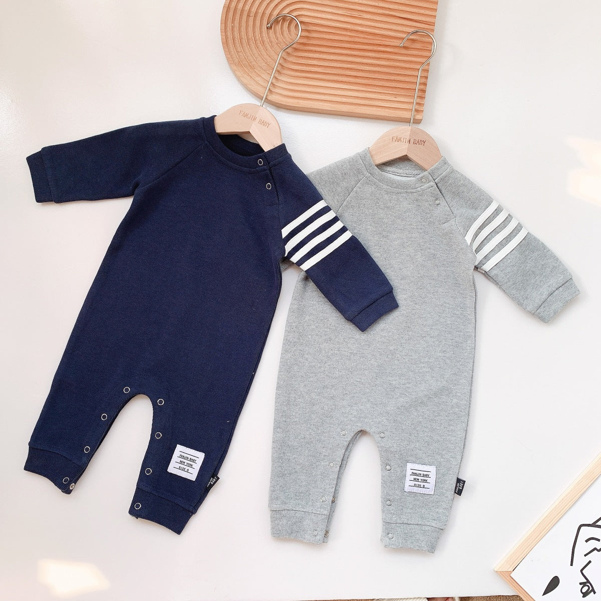 Baby Jumpsuit For Boys And Babies Hakai Trendy Baby Children's Clothing Girls' Climbing Clothing Western Style Children's Spring And Autumn Jumpsuit