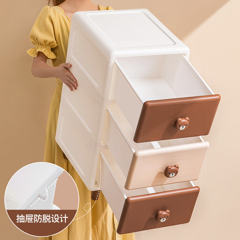 Toy Storage Cabinet Snacks Baby Clothes Storage Children's Bedside Cabinet Multi-Layer Creative Mini Storage Cabinet