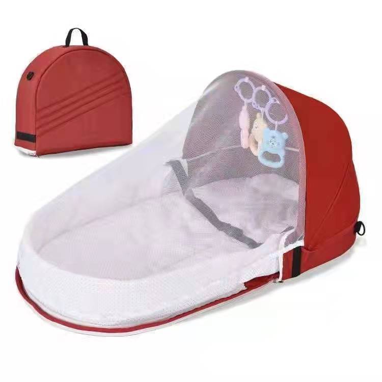 2022 Crib Newborn Baby Bionic Isolation Bed Anti-mosquito Folding Bed Convenient Outdoor Travel Bed